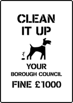 Dog Fouling - Fine (A3 Material Size)
