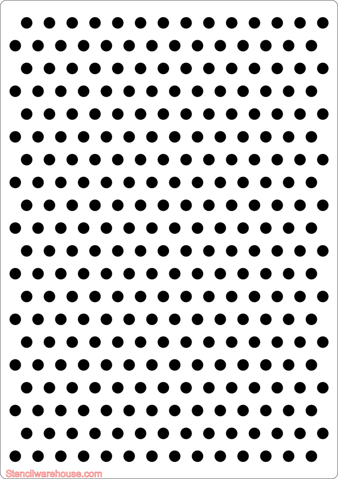 Benday pointillism stencil