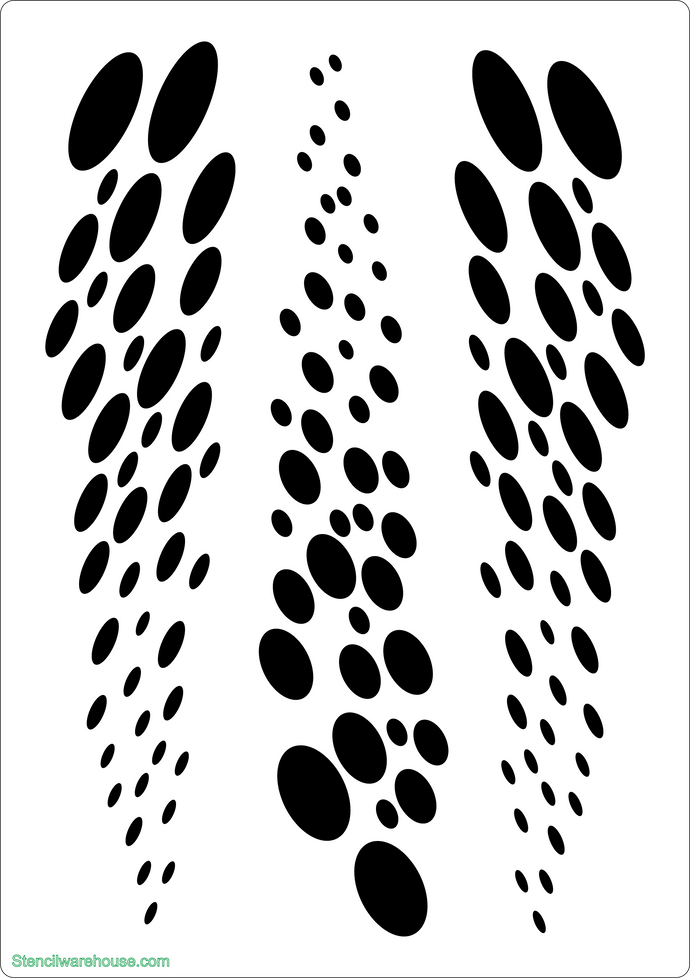 Dots Benday Stencil