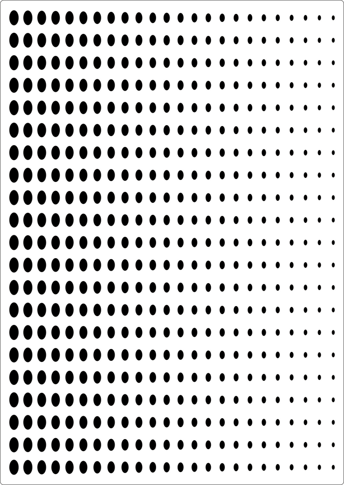 Benday pointillism stencil
