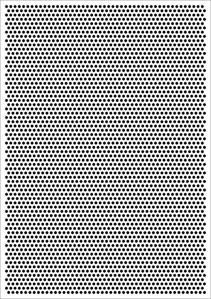 Benday pointillism stencil
