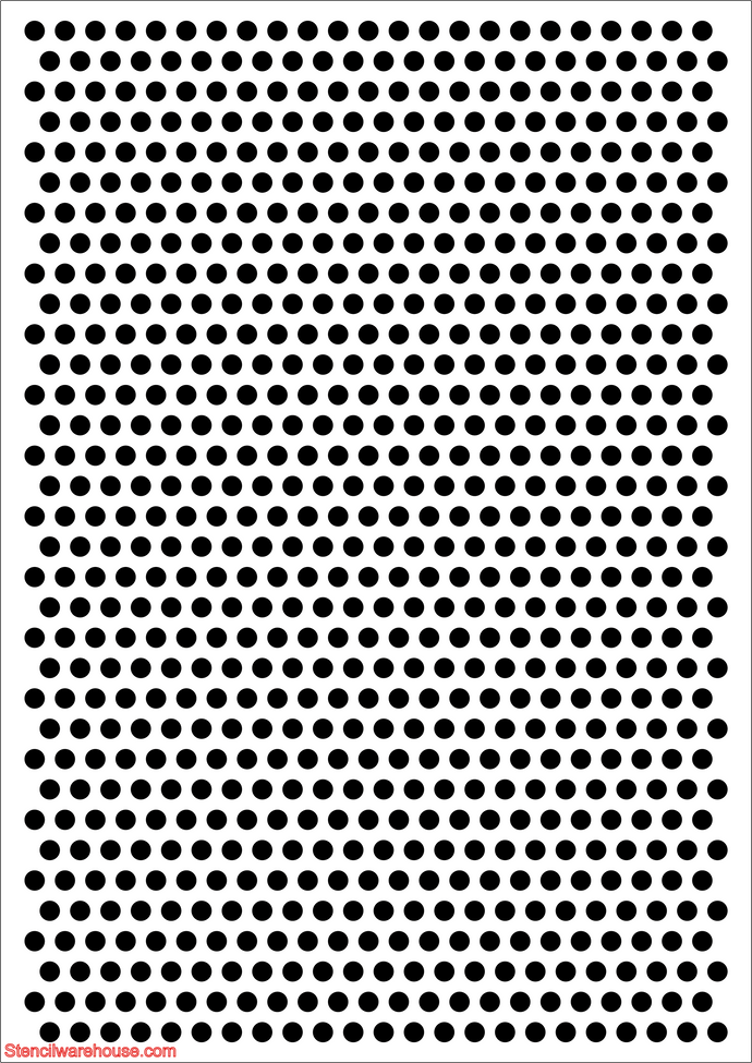 Benday pointillism stencil