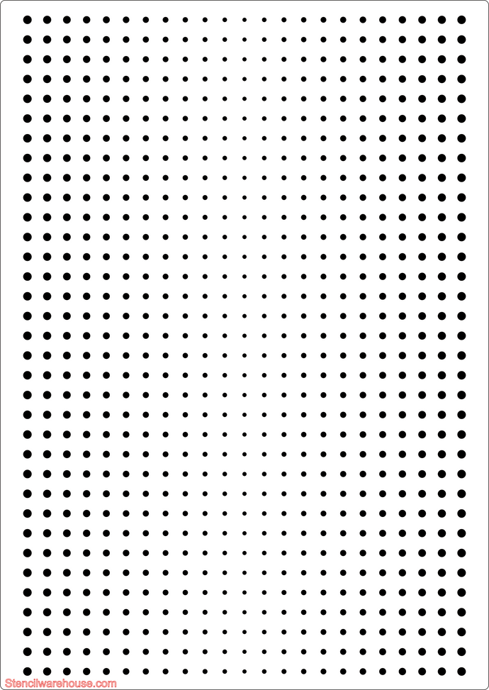 Benday pointillism stencil