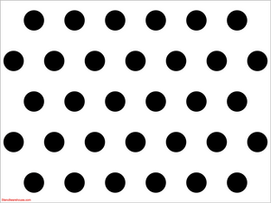 Benday Pointillism stencil