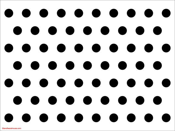 Large Benday Pointillism stencil