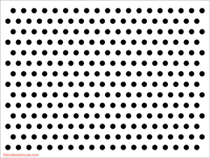 Polka Dot 25mm Holes - Large Stencil