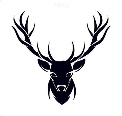 Stag head stencil