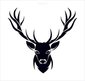 Stag head stencil