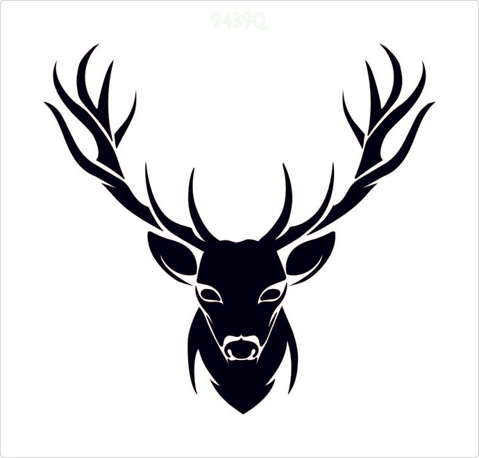 Stag head stencil
