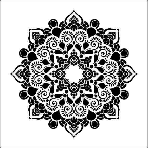 Ceiling Rose Decorative Stencil