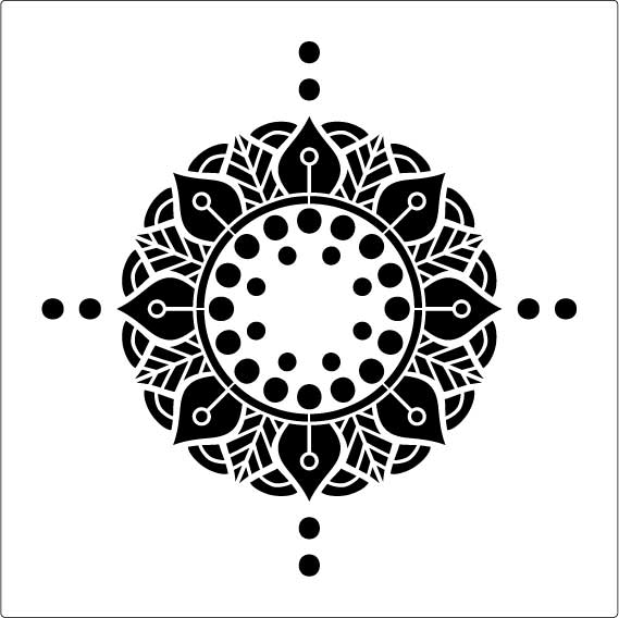 Ceiling Rose Decorative Stencil