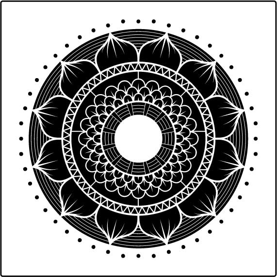 Ceiling Rose Decorative Stencil