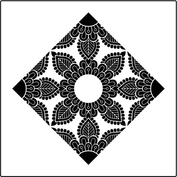 Ceiling Rose Decorative Stencil