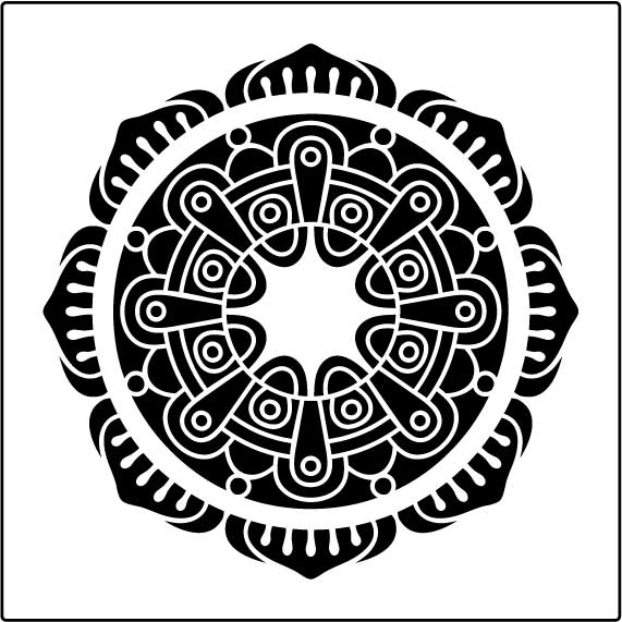 Ceiling Rose Decorative Stencil