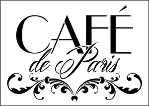 Vintage French style stencil