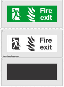 Fire Exit sign for over an escape route / exit