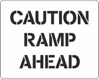 Caution Ramp Stencil