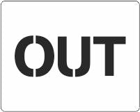 Out exit stencil