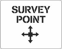 Survey Point marker stencil