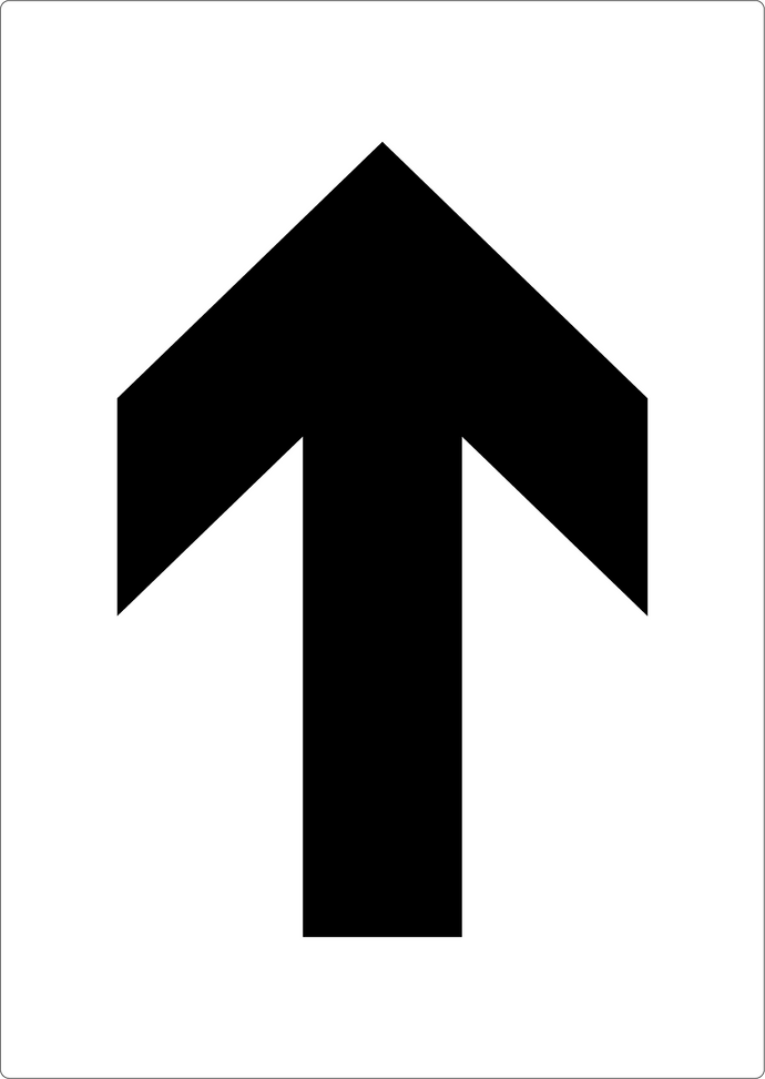Forward Arrow Stencil
