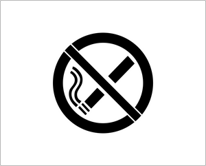 No Smoking Stencil