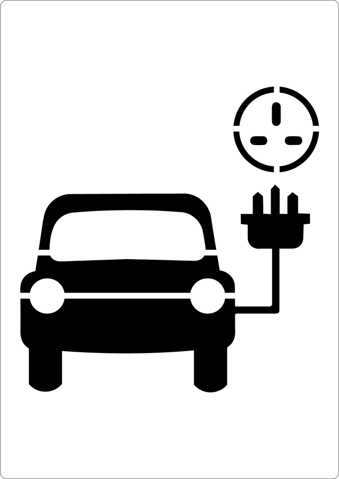 Electric Car Charging Stencil (5)