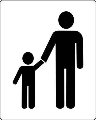 Parent and Child Car Parking stencil