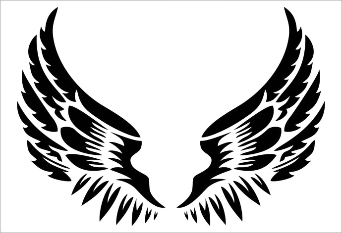 Angel Wings Stencil