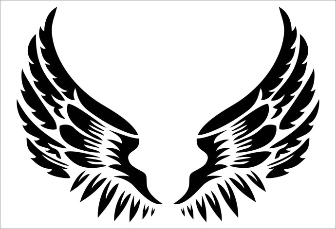 Angel Wings Stencil