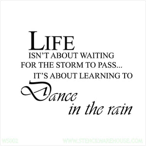 Dance in the rain